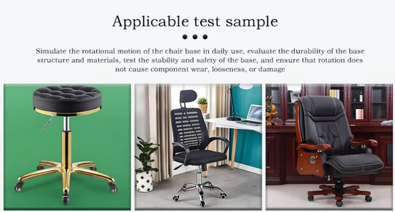2KN Load Cell Furniture Testing Equipment Office Chair Rotation Fatigue Life Tester Precision