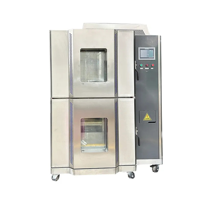 Environmental Climate Hot And Cold Thermal Impact Testing Chamber Two Zone 100 Liter
