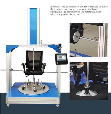 2KN Load Cell Furniture Testing Equipment Office Chair Rotation Fatigue Life Tester Precision