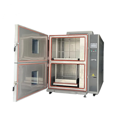 Environmental Climate Hot And Cold Thermal Impact Testing Chamber Two Zone 100 Liter